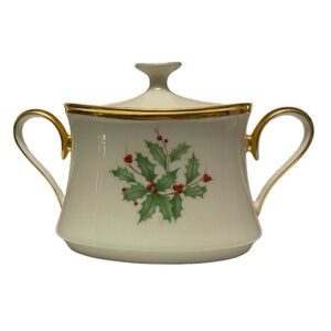 Lenox Sugar Bowl & Lid Holiday